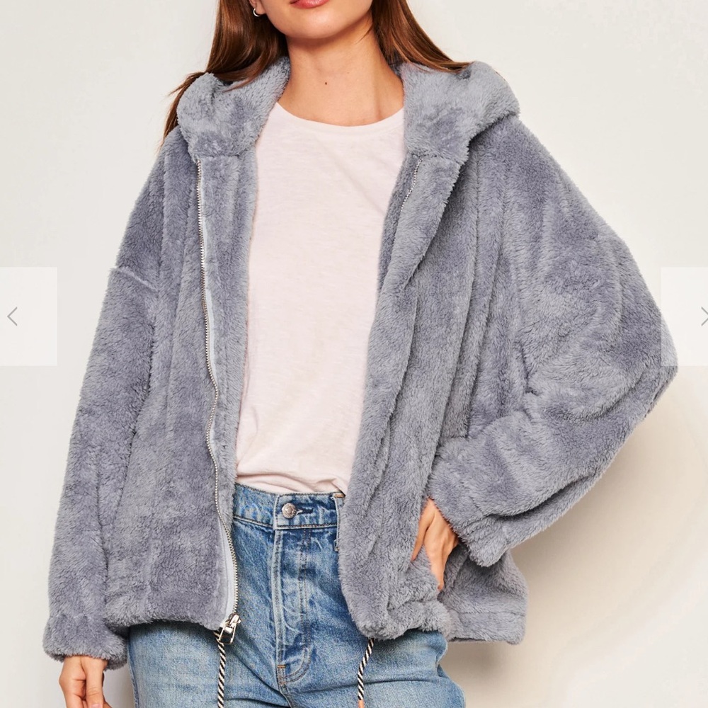 Sundry Sherpa Hooded Coat
